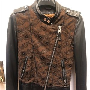Women’s Schott NYC Leather Motorcycle Jacket XS